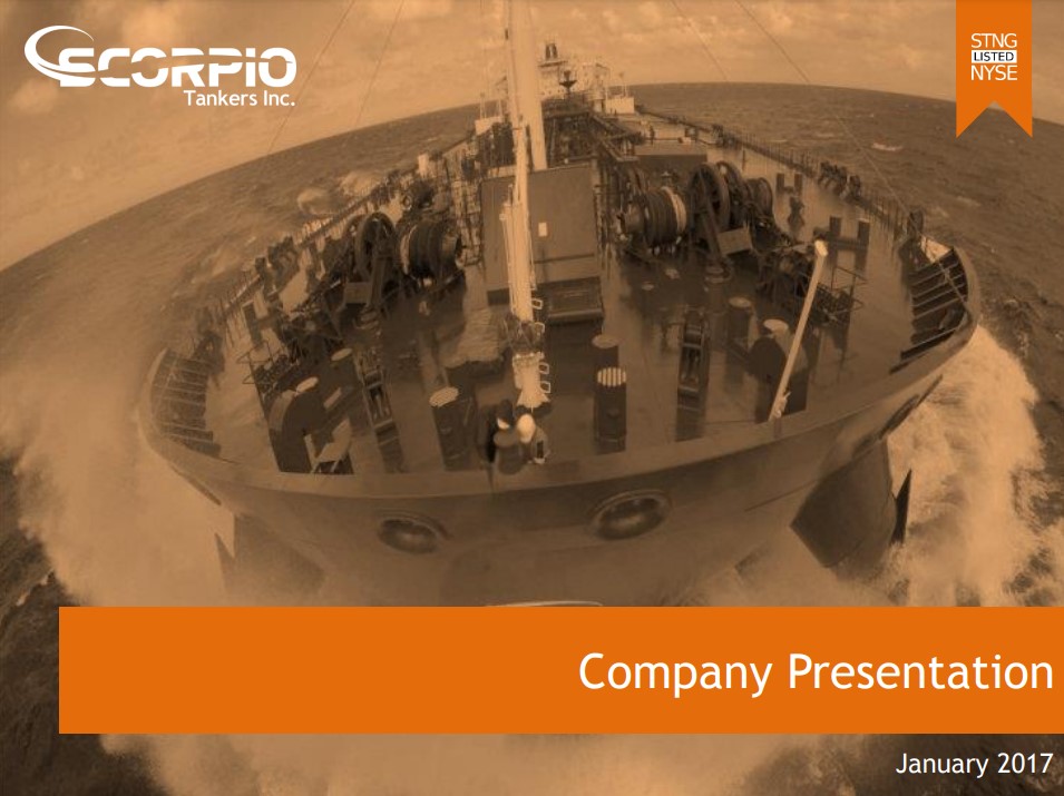 Scorpio Tankers Inc. Company Presentation January 2017