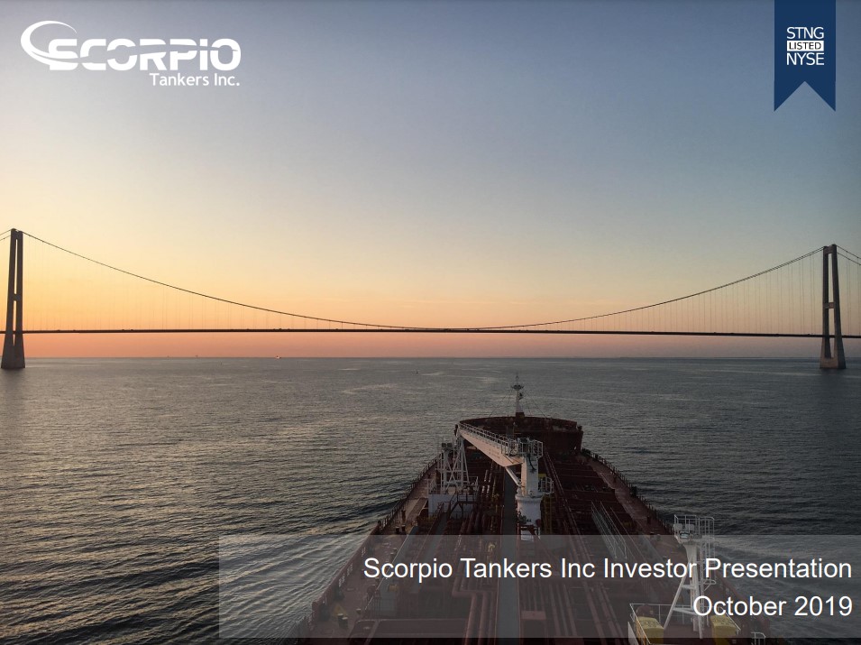 Scorpio Tankers Inc October Investor Presentation