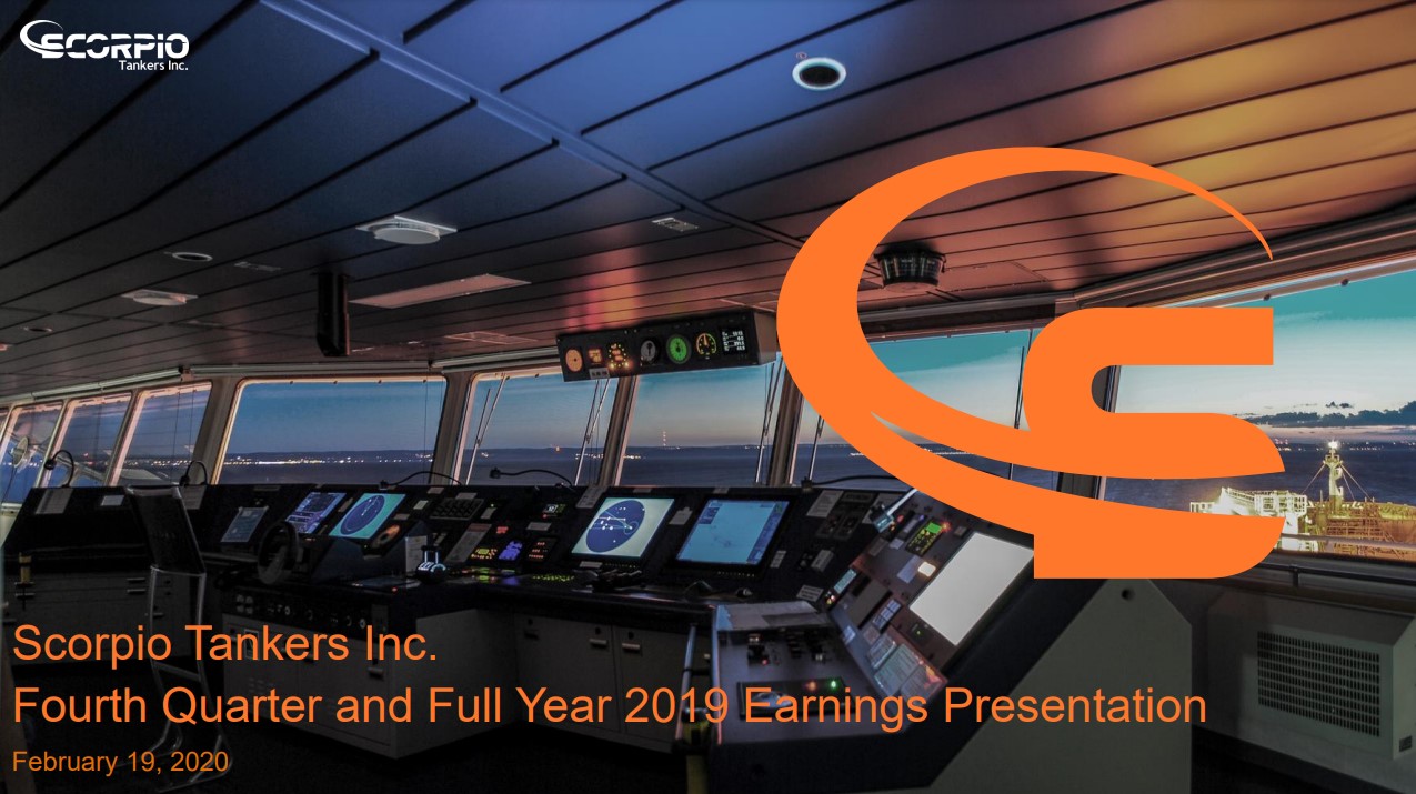 Scorpio Tankers Inc. Q4 2019 Earnings Presentation
