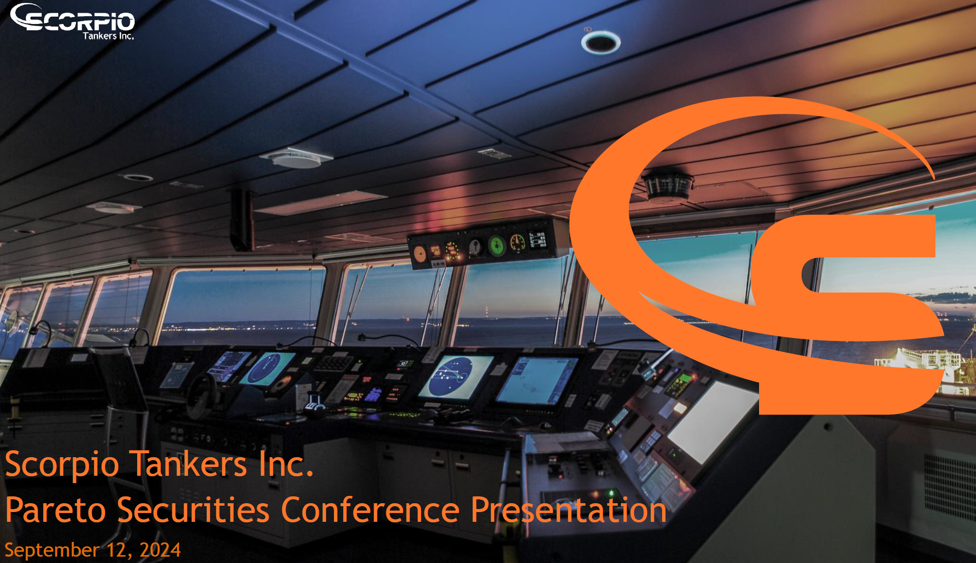 Scorpio Tankers Inc. Pareto Securities Conference Sep-24